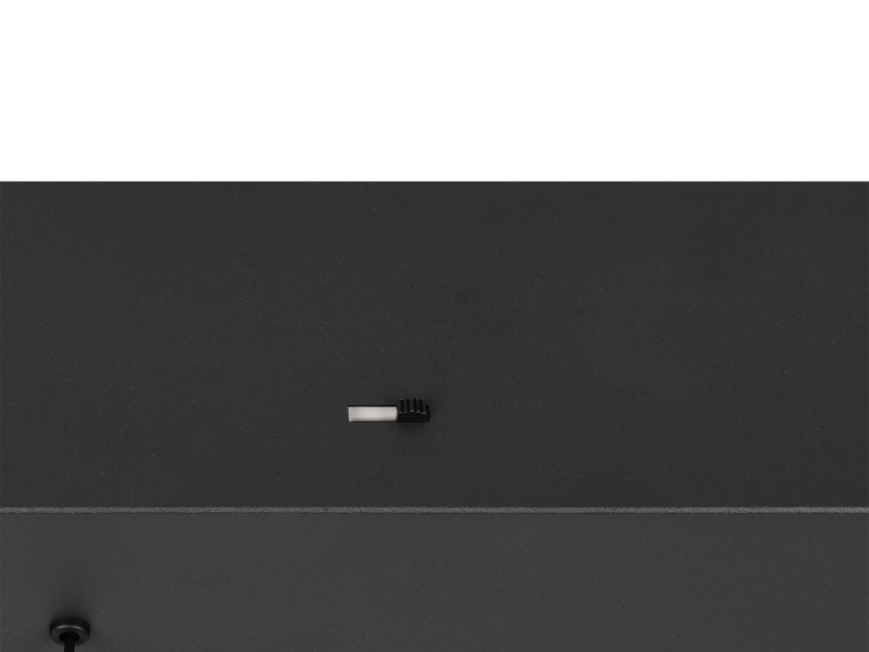 LED Pendelleuchte ROMEO höhenverstellbar, 6-flammig Schwarz, Breite 75cm