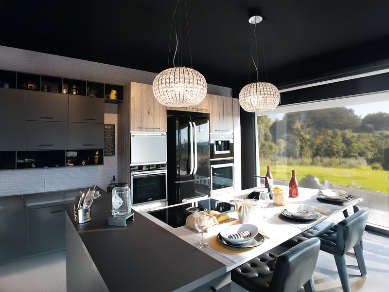 LED Kugel Hängelampe dimmbar, Chrom mit Glas Kristallen, Ø 45cm