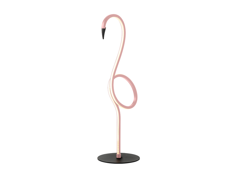 Moderne LED Deko Tischlampe FLAMINGO Pink, Höhe 50cm