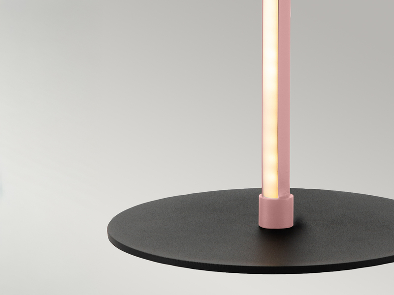 Moderne LED Deko Tischlampe FLAMINGO Pink, Höhe 50cm