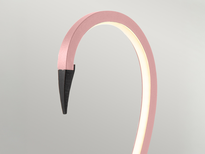 Moderne LED Deko Tischlampe FLAMINGO Pink, Höhe 50cm