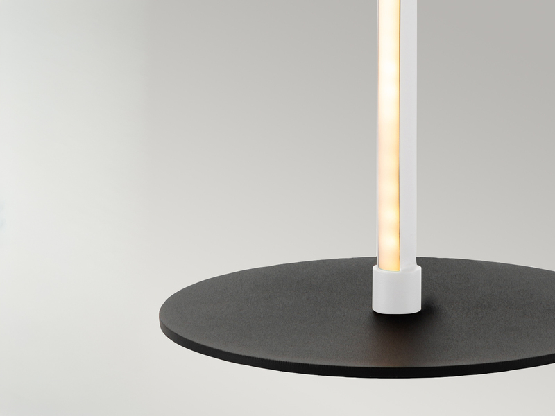 Moderne LED Deko Tischlampe FLAMINGO Weiß, Höhe 50cm