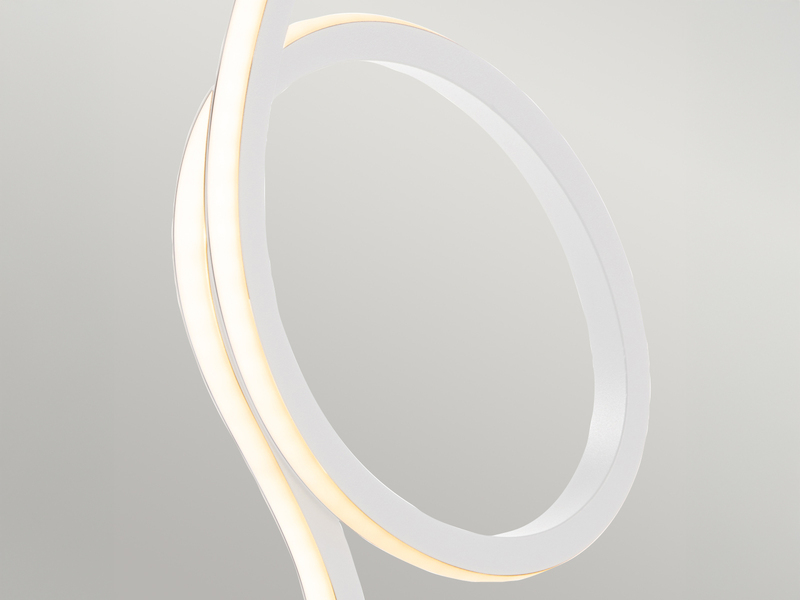 Moderne LED Deko Tischlampe FLAMINGO Weiß, Höhe 50cm