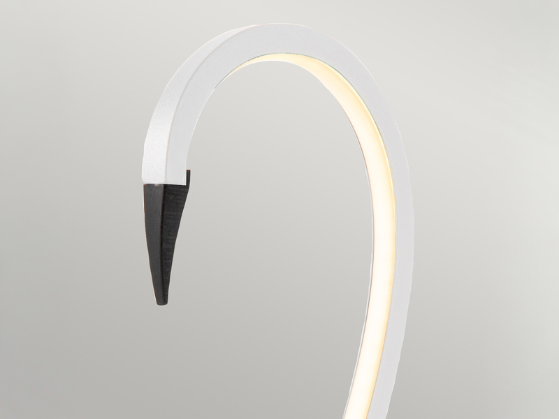 Moderne LED Deko Tischlampe FLAMINGO Weiß, Höhe 50cm