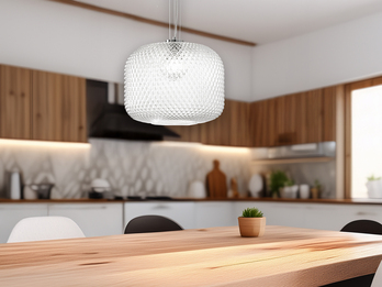 Pendelleuchte ASHFORD einflammig Kristall Glasschirm Klarglas, Ø 40cm