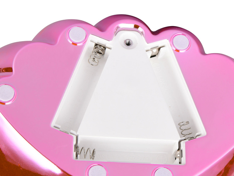 USB Muschel Tischlampe Pink mit RGB Beleuchtung, Höhe 14cm