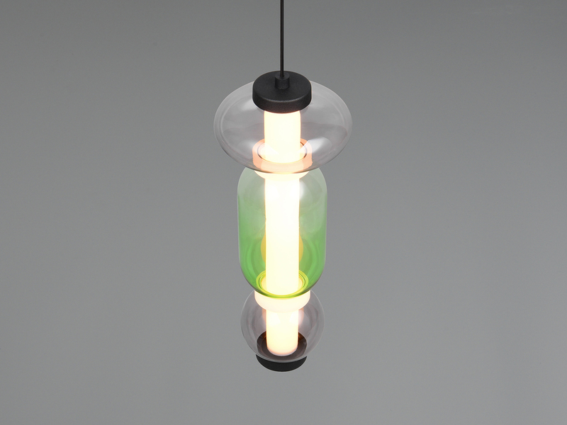 Moderne LED Pendelleuchte MINERVA 1-flammig, höhenverstellbar Ø 15,5cm
