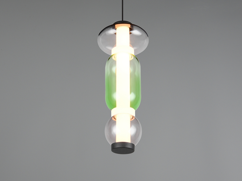 Moderne LED Pendelleuchte MINERVA 1-flammig, höhenverstellbar Ø 15,5cm