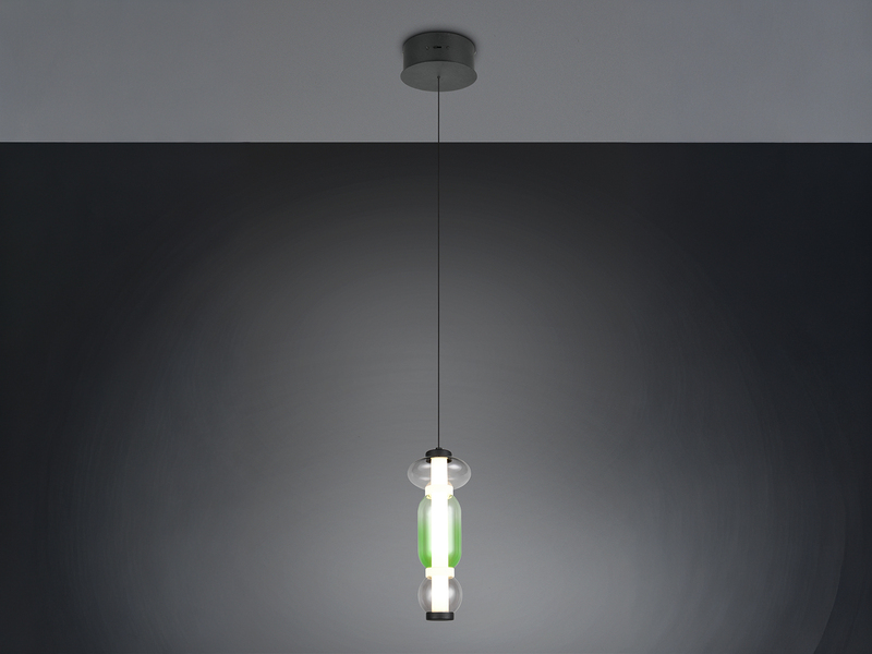 Moderne LED Pendelleuchte MINERVA 1-flammig, höhenverstellbar Ø 15,5cm