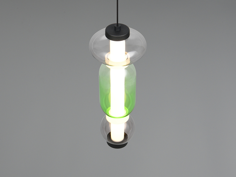 Moderne LED Pendelleuchte MINERVA 1-flammig, höhenverstellbar Ø 15,5cm