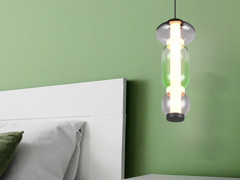 Moderne LED Pendelleuchte MINERVA 1-flammig, höhenverstellbar Ø 15,5cm