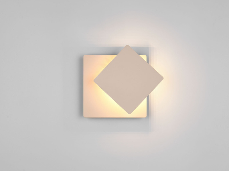 LED Wandleuchte MIO Beige verstellbar für indirekte Beleuchtung, Höhe 18cm