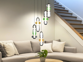 Moderne LED Pendelleuchte MINERVA 5-flammig, höhenverstellbar Ø 42cm Moderne LED Pendelleuchte MINERVA 5-flammig, höhenverstellbar Ø 42cm