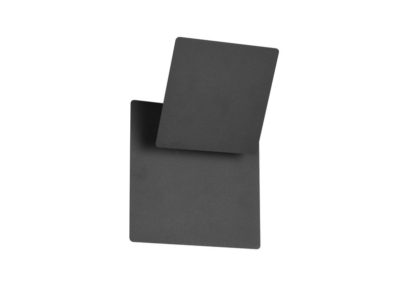 LED Wandleuchte MIO Schwarz verstellbar für indirekte Beleuchtung, Höhe 18cm