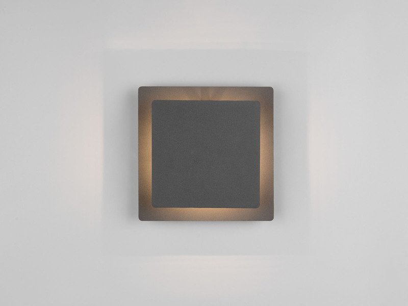 LED Wandleuchte MIO Schwarz verstellbar für indirekte Beleuchtung, Höhe 18cm