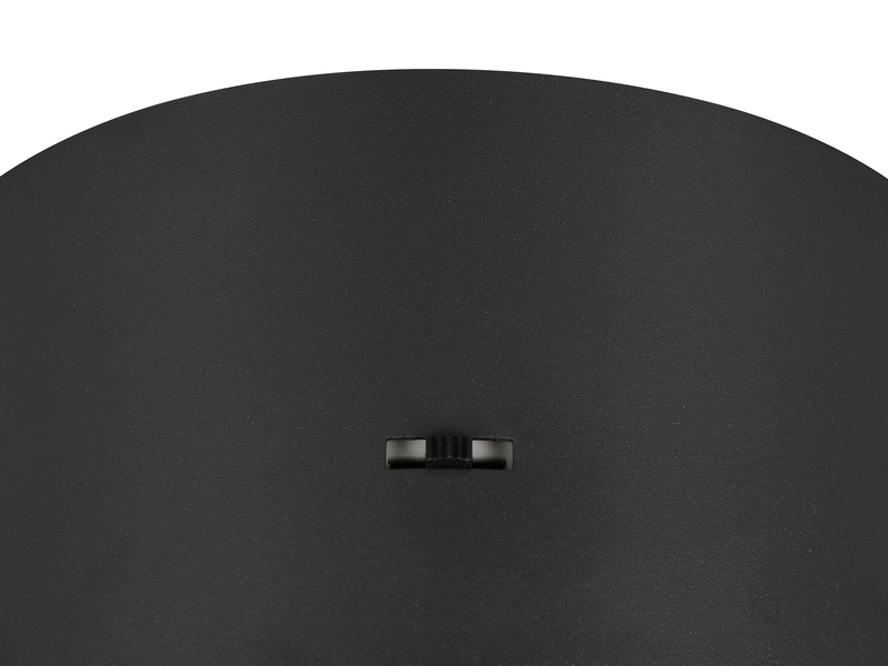 LED Pendelleuchte LAGUNA 1-flammig, höhenverstellbar, Schwarz Ø 18cm