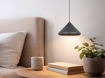 LED Pendelleuchte LAGUNA 1-flammig, höhenverstellbar, Schwarz Ø 18cm