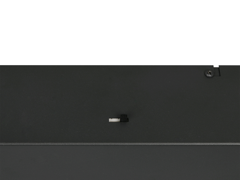 LED Pendelleuchte LAGUNA 5-flammig, höhenverstellbar, Schwarz, Breite 123cm