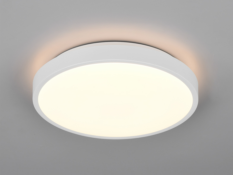 Kleine LED Deckenleuchte SLOPE ultraflach, Weiß, Ø 28,5cm