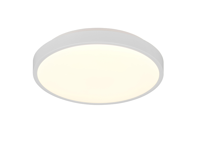 Kleine LED Deckenleuchte SLOPE ultraflach, Weiß, Ø 28,5cm