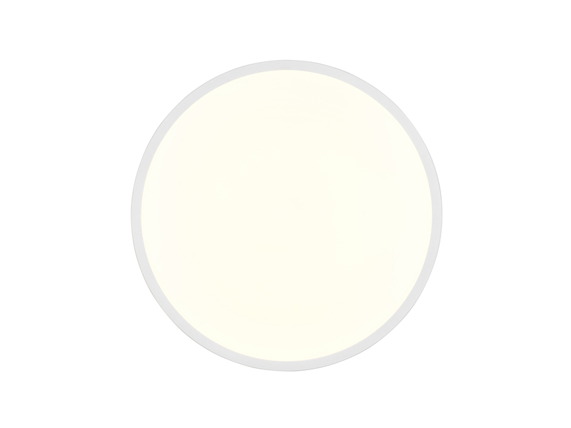 Kleine LED Deckenleuchte SLOPE ultraflach, Weiß, Ø 28,5cm