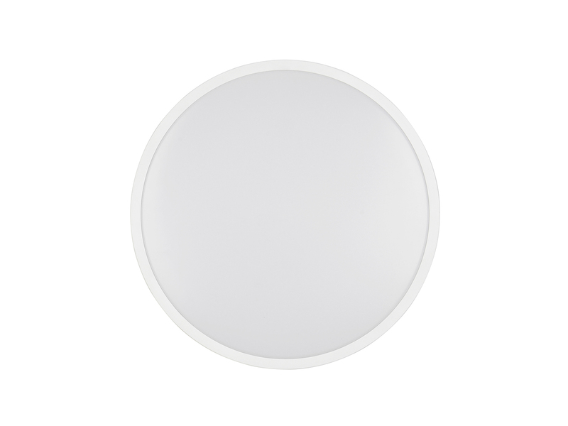 Kleine LED Deckenleuchte SLOPE ultraflach, Weiß, Ø 28,5cm