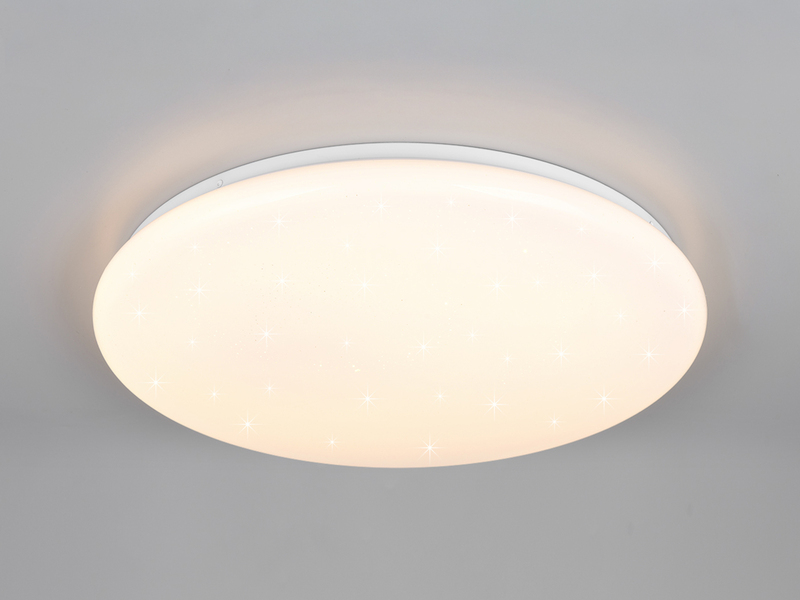 LED Deckenleuchte CETUS flach mit Fernbedienung, dimmbar, RGB, Weiß, Ø 48,5cm