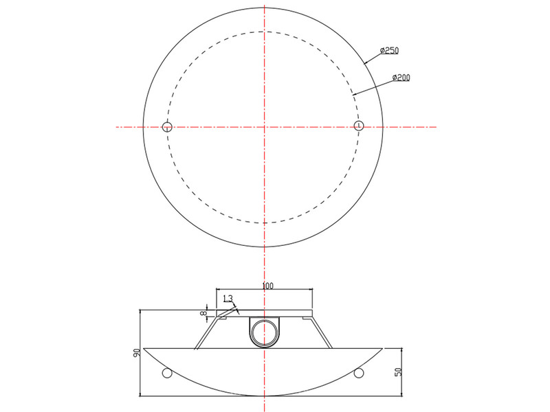 LED Deckenlampe mit Glas Lampenschirm Weiß Alabaster, Ø 25cm