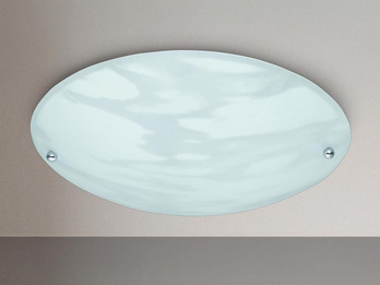 LED Deckenlampe mit Glas Lampenschirm Weiß Alabaster, Ø 25cm