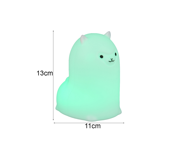 LED Batterie Tischlampe PAKY Alpaka Lampe mit RGBW Farbwechsel, Höhe 13cm