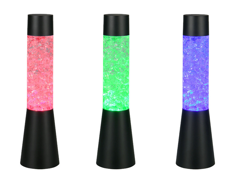 Deko LED RGB Tischleuchte MARTINI Batterie- oder USB betrieben, Höhe 33cm