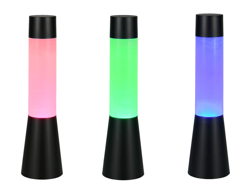 Deko LED RGB Tischleuchte Batterie- oder USB betrieben, Höhe 33cm