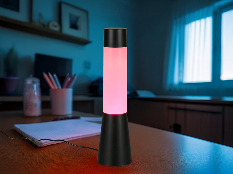 Deko LED RGB Tischleuchte Batterie- oder USB betrieben, Höhe 33cm