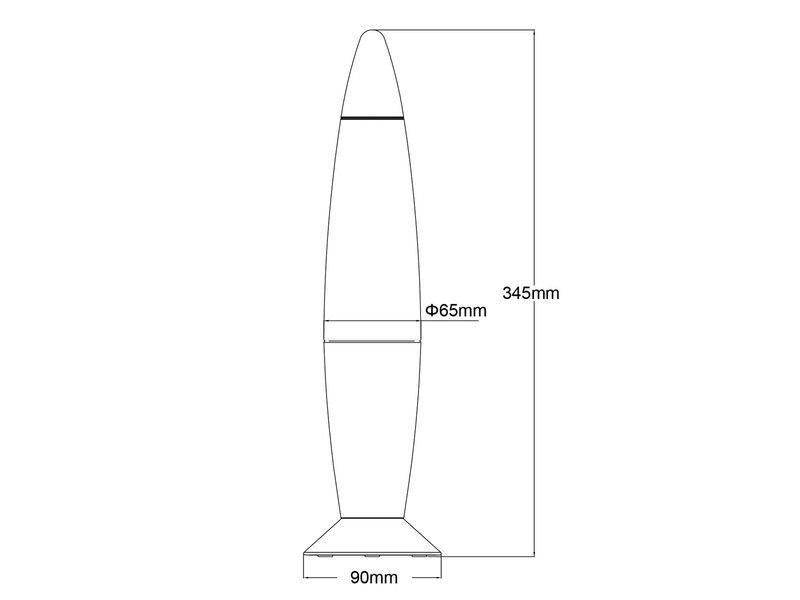 Deko LED RGB Tischleuchte FAME Batterie- oder USB betrieben, Höhe 34,5cm