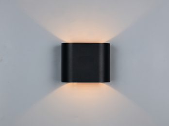 Schwarze Wandleuchte mit Up & Down Lichteffekt