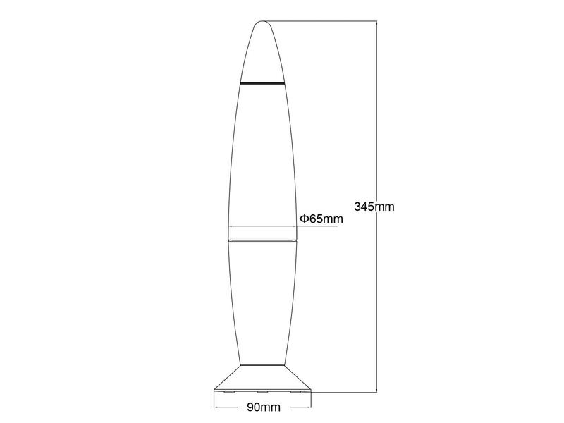 Deko LED RGB Tischleuchte mit Strudel Batterie- oder USB betrieben, Höhe 34,5cm