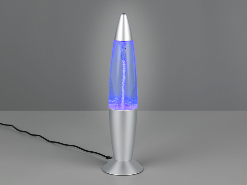 Deko LED RGB Tischleuchte mit Strudel Batterie- oder USB betrieben, Höhe 34,5cm