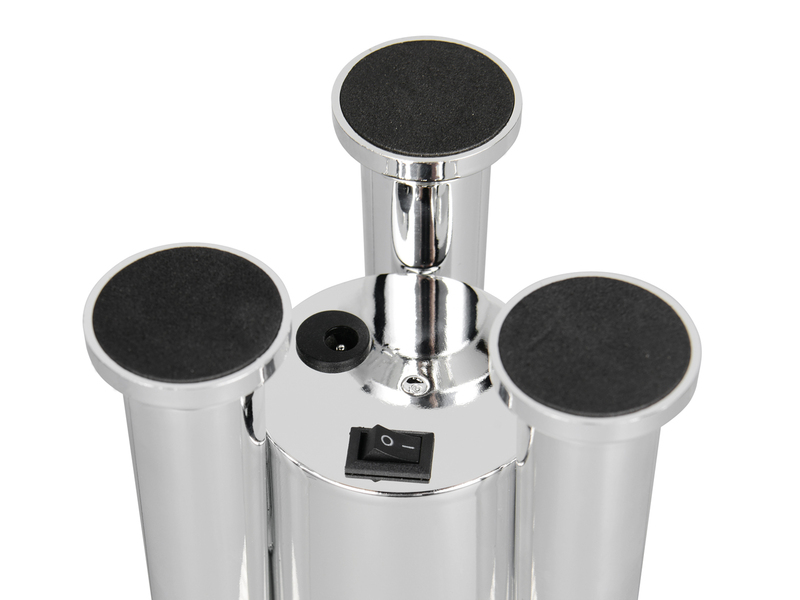 Deko RGB LED Tischleuchte Raketenlampe mit Glitzer per USB betrieben, Höhe 33cm