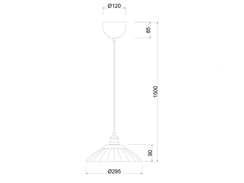 LED Hängelampe einflammig, Altmessing mit Glasschirm klar, Ø 29,5cm