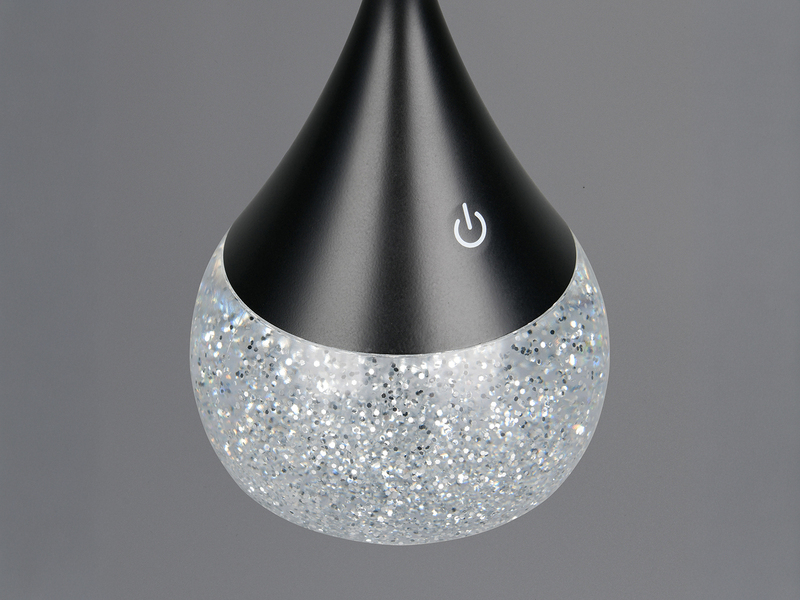 Tischlampe TEMBO LED dimmbar mit RGB Farbwechsel, USB betrieben, Höhe 28cm