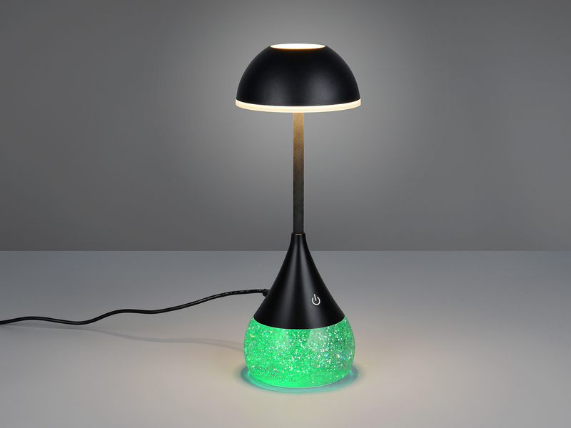 Tischlampe TEMBO LED dimmbar mit RGB Farbwechsel, USB betrieben, Höhe 28cm