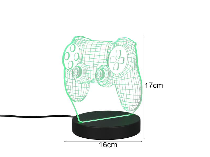 LED Designer Tischlampe JOY klein mit RGB Farbwechsel, Höhe 17cm