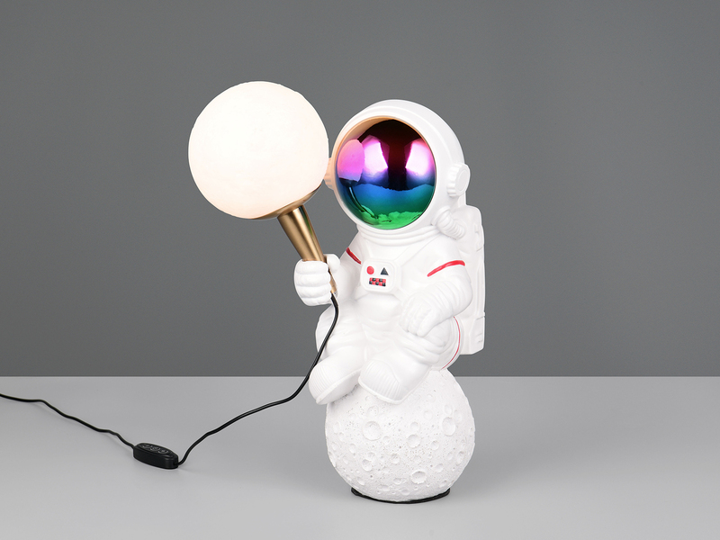 Ausgefallene Tischlampe STRONG LED dimmbar, Deko Lampe USB betrieben, Höhe 33cm