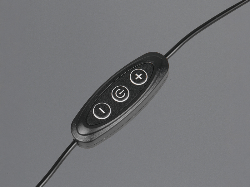 Ausgefallene Tischlampe ARM LED dimmbar, Deko Lampe USB betrieben, Höhe 44cm