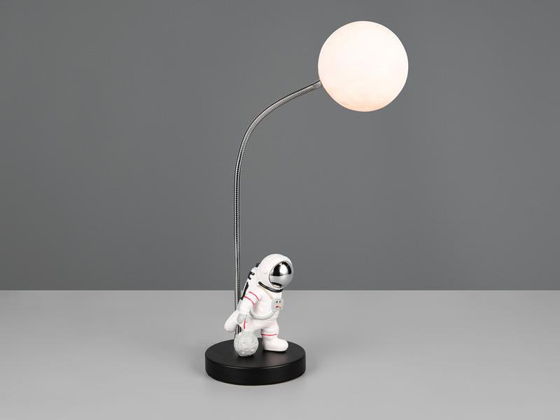 Ausgefallene Tischlampe ARM LED dimmbar, Deko Lampe USB betrieben, Höhe 44cm