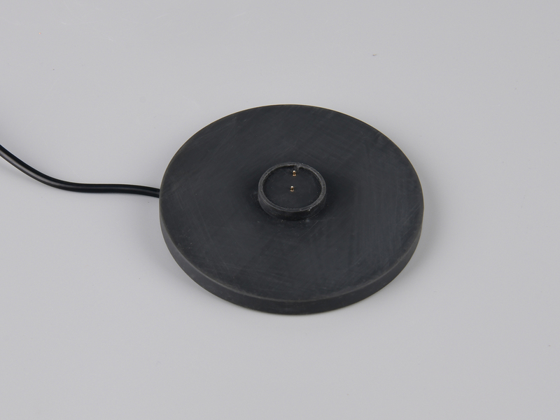 Tischlampe TAURIS LED dimmbar Akku per USB aufladbar, 3 Lichtfarben, Glas Ø 12cm