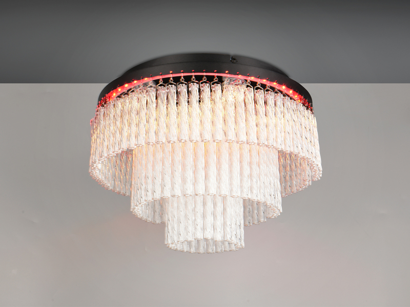 LED Deckenleuchte VONO mit Fernbedienung, RGB & 3 Lichttemperaturen, Ø 40cm