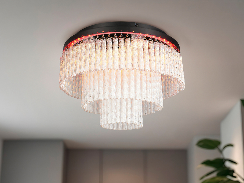 LED Deckenleuchte VONO mit Fernbedienung, RGB & 3 Lichttemperaturen, Ø 40cm