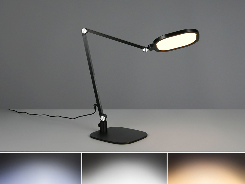 Schreibtischlampe SERVO LED dimmbar klemmbar 3 Lichtfarben inkl. Tageslicht 58cm