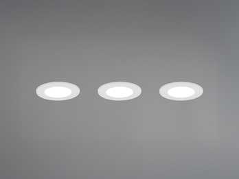 LED Einbaustrahler HIMAL 3er Set, dimmbar, 2 Lichtfarben für Badezimmer, Ø 8,5cm